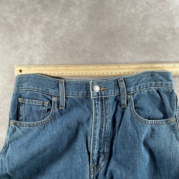 Women’s Levi’s Medium Wash High Waisted Straight Baggy Denim Jeans - Picture 8 of 8